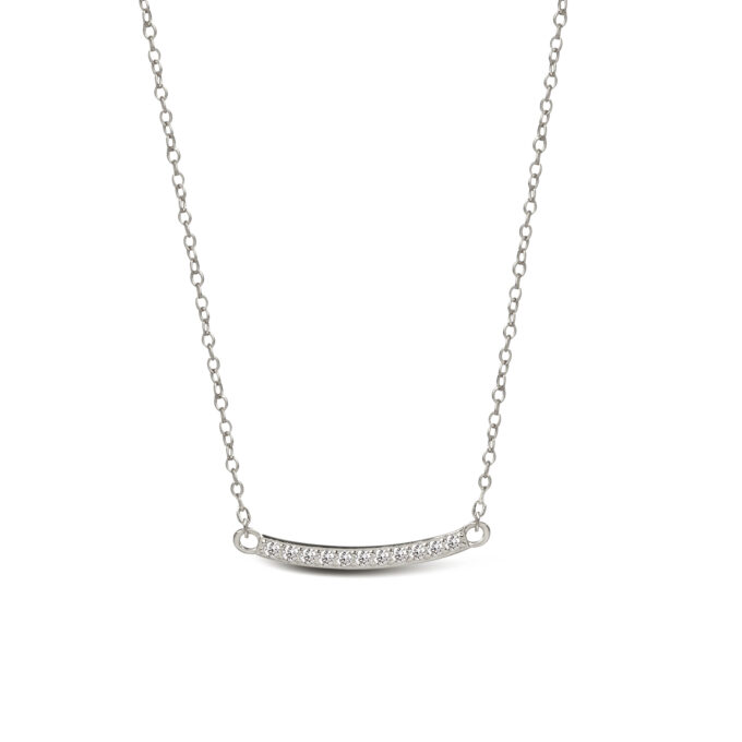 Bar Necklace - Silver