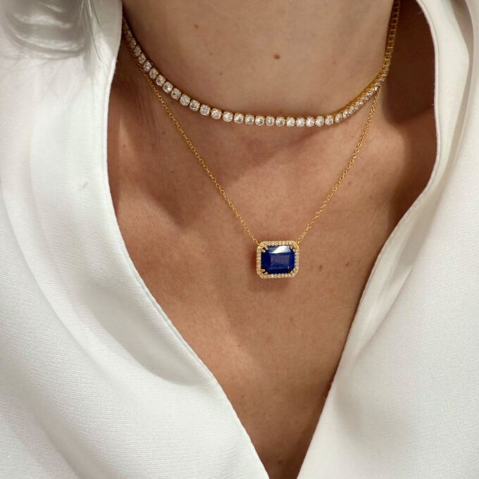 Lapis Lazuli Haute Necklace - Gold