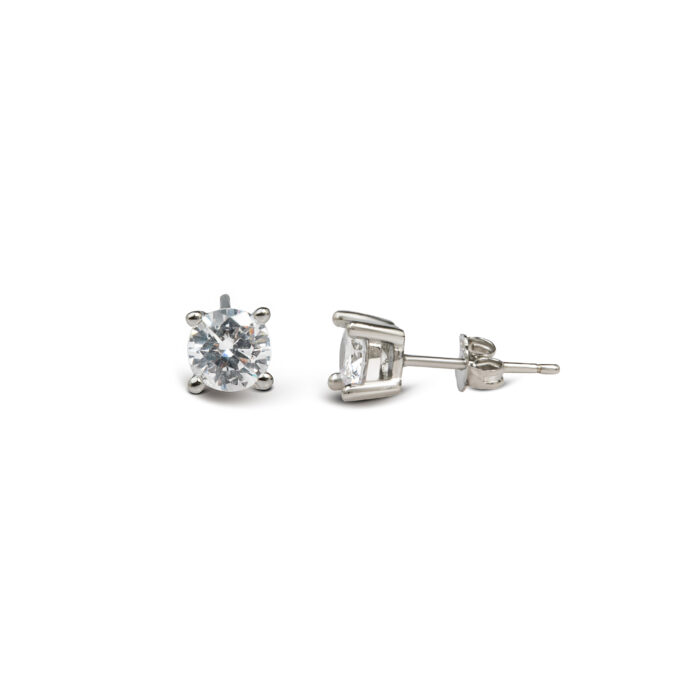 Spotlight Stud Earrings - Silver