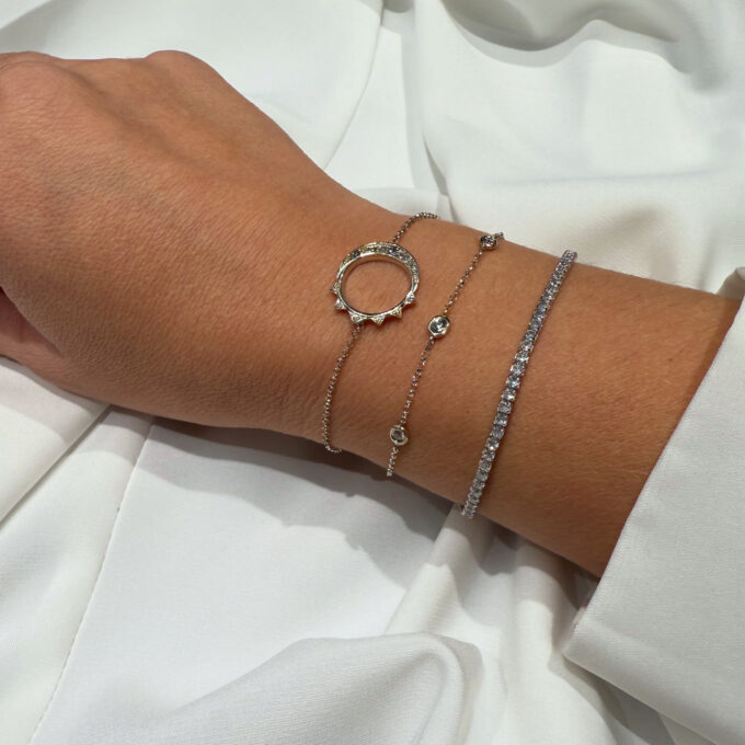 Tennis Mini Bracelet - Silver